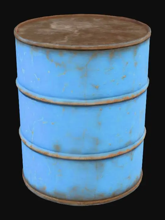 3D model for Blue Barrel