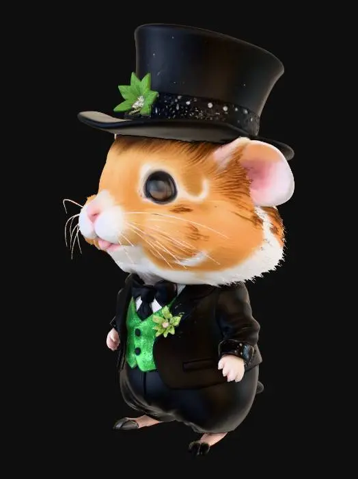 3D model for Dapper Hamster in Wonderland
