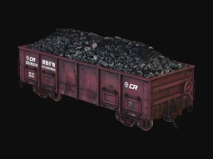 3D model for Rusty Coal Wagon