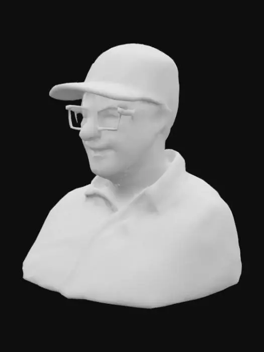 3D model for Portrait in Red Shirt and Cap