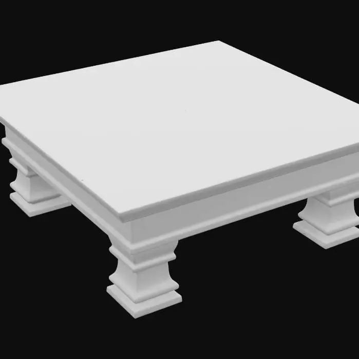 3D model for an uzbek style wooden table with that is quite low to the ground. traditional style 