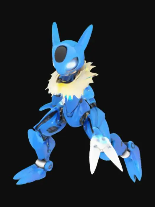 3D model for Mecha Fox Warrior