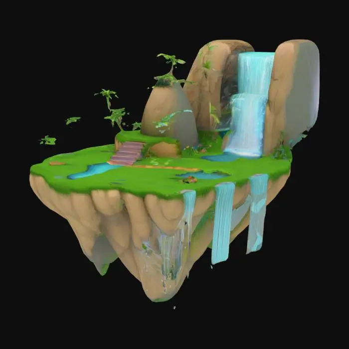 3D model for Floating Oasis