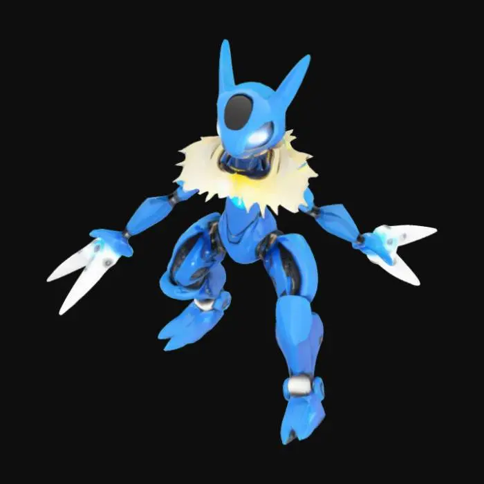 3D model for Mecha Fox Warrior