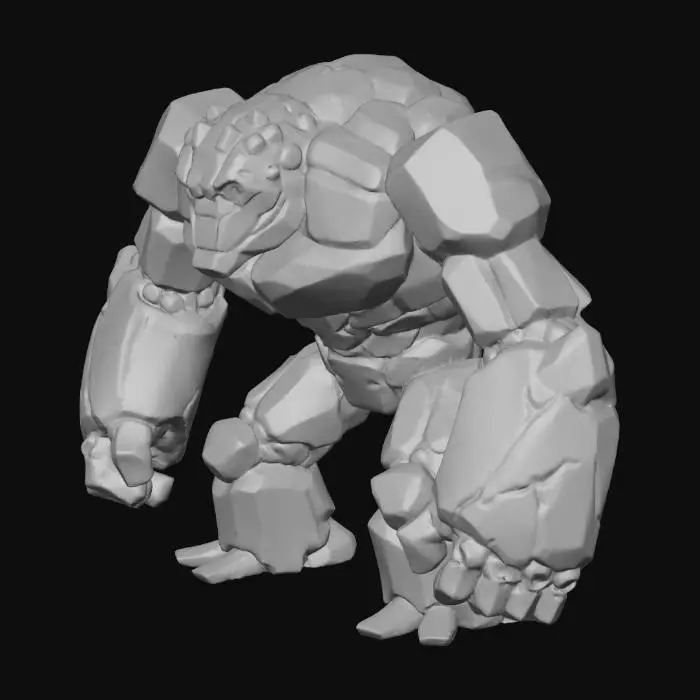 3D model for #villain#,  golem