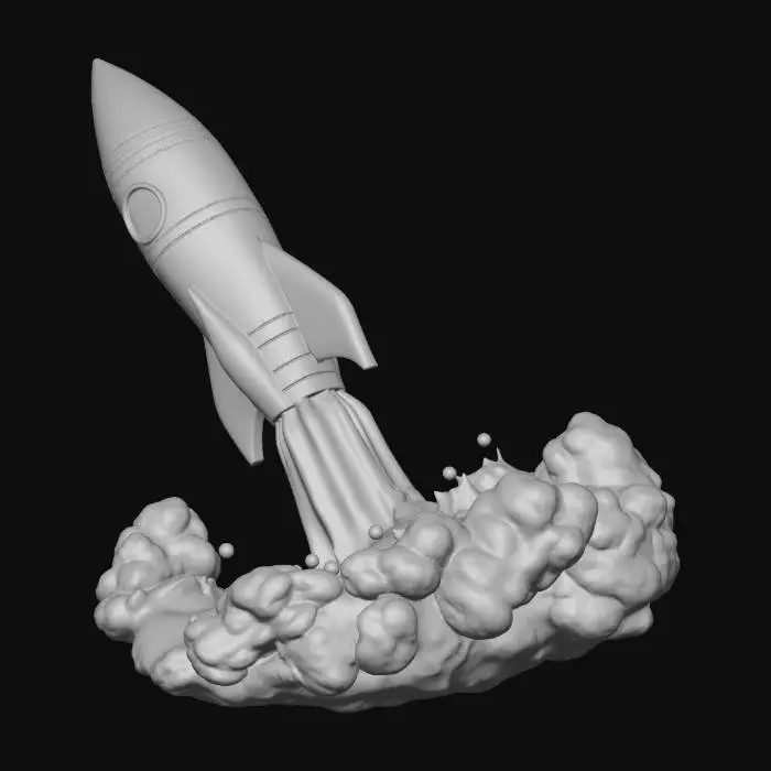 3D model for Blazing Rocket Ascension