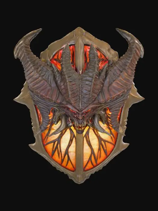 3D model for Demonic Briggite ( Diablo Shield )