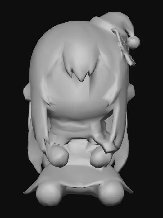 3D model for Echidna Christmas Plushie
