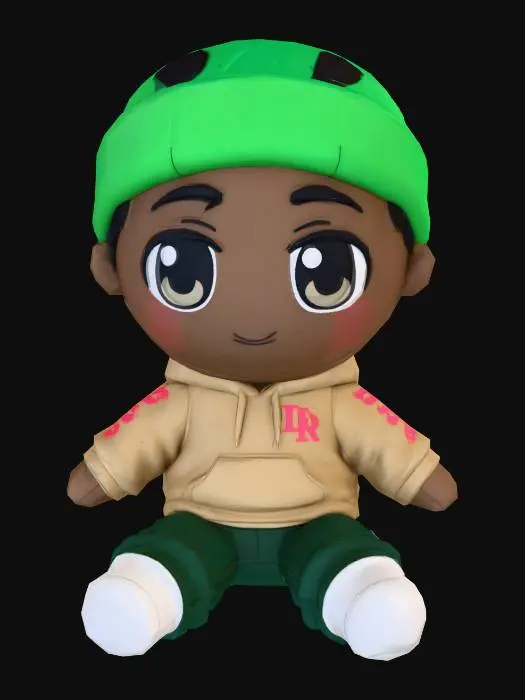 3D model for Daniel Plushie