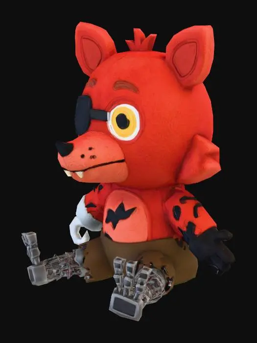 3D model for Foxy the Pirate Fox Plushie