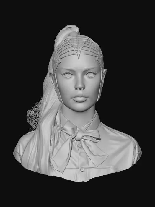3D model for SKYND Black and White Portrait