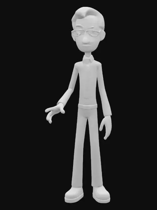 3D model for make this picture into 3d model with same color on cloths