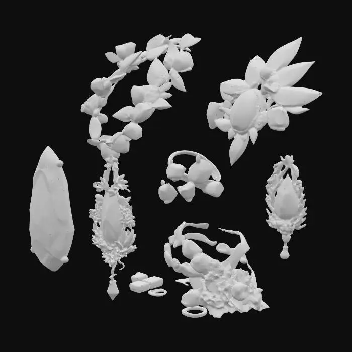 3D model for Crimson Elegance