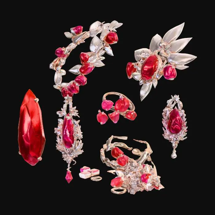 3D model for Crimson Elegance