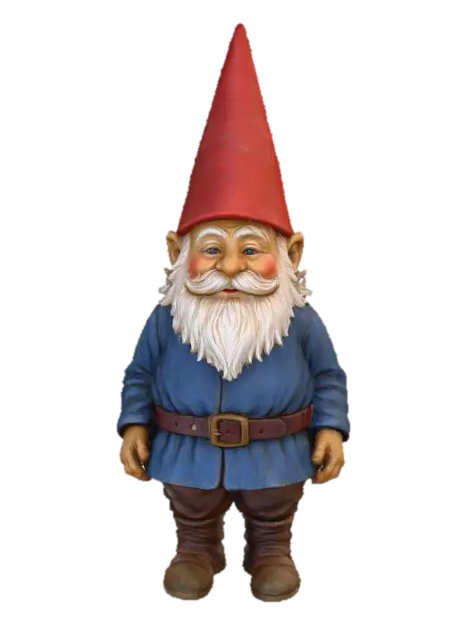 Garden Gnome oleh Tauberstein — dibuat dengan generator 3D Meshy AI, unduh gratis FBX OBJ GLB STL