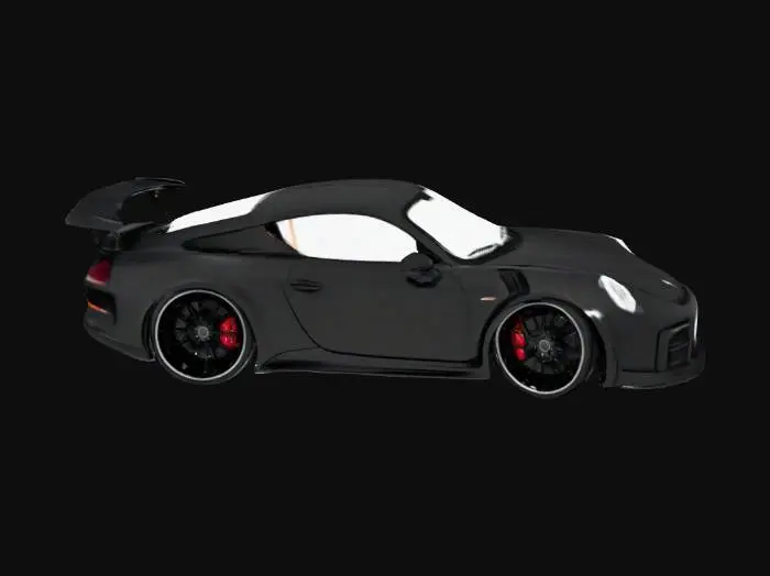 3D model for Black Elegance Porche Car Super Car