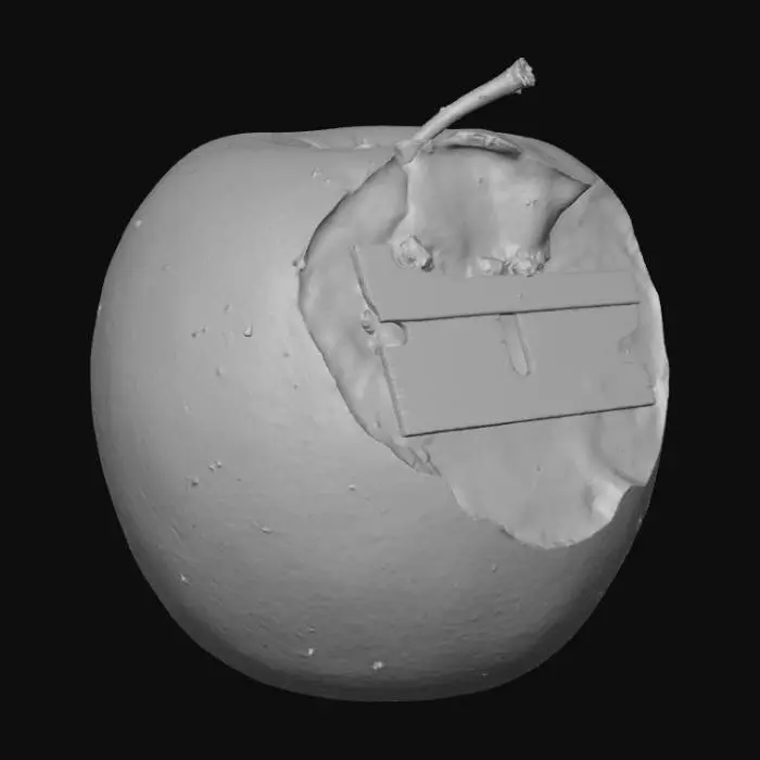 3D model for Dangerous Bite, An apple with a razor-blade in it. #Halloween2025#