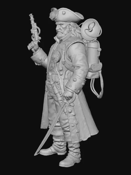 3D model for Steampunk Buccaneer