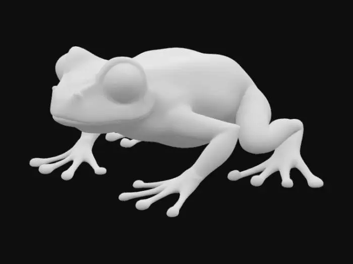 3D model for poisonous Serbian frog/toad