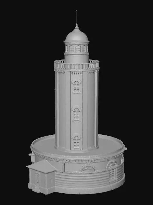 3D model for Brick Lighthouse Tower