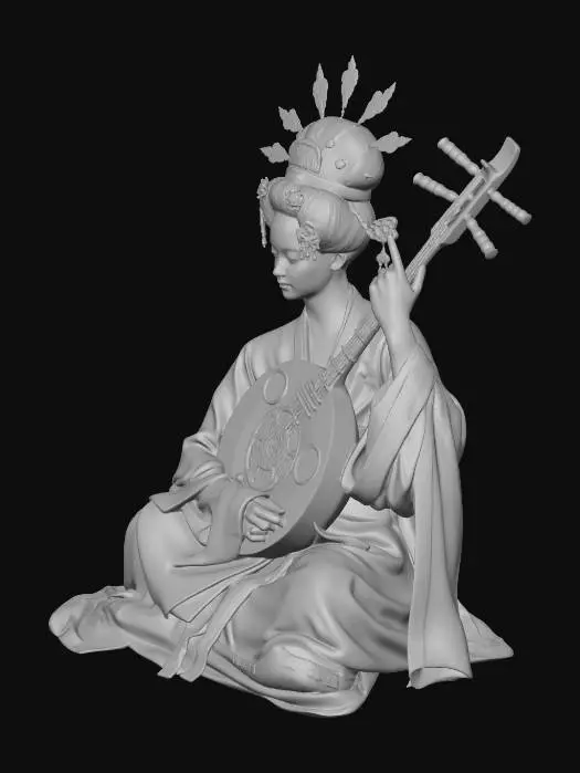 3D model for Pipa in Tang Splendor