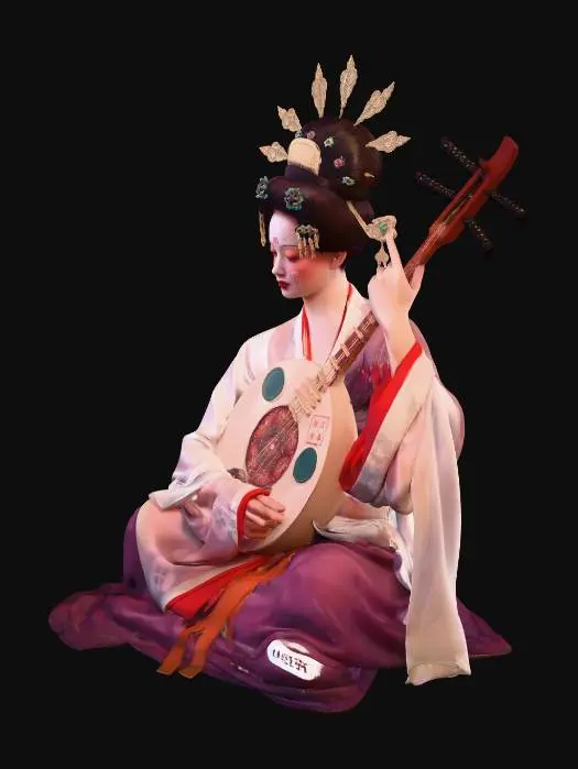 3D model for Pipa in Tang Splendor