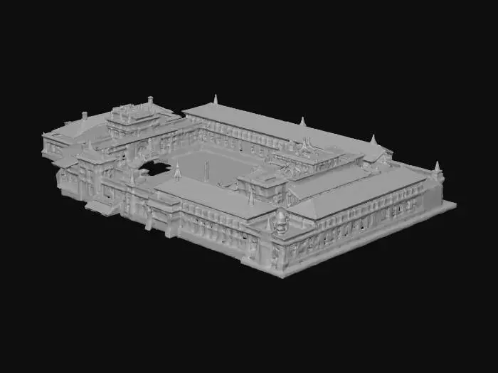 3D model for Rumtek Monastery