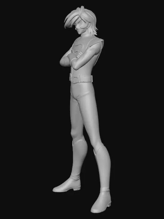 3D model for Captain Animé