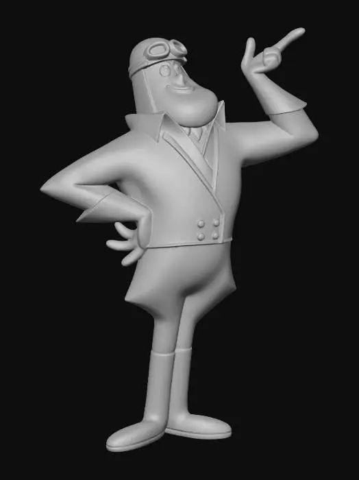 3D model for Wacky Races - Peter Perfect