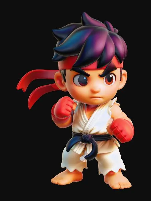 3D model for Street Fighter - Ryu