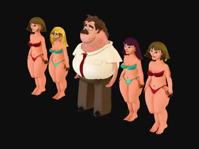 3D model for guy and women