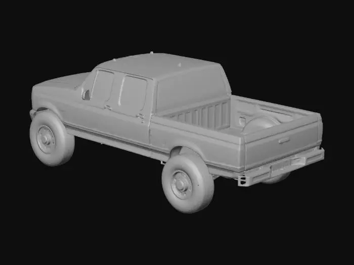 3D model for shadow man in Red Flame F-250 Pickup monster truck