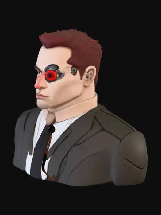 3D model for Elon Musk cyborg