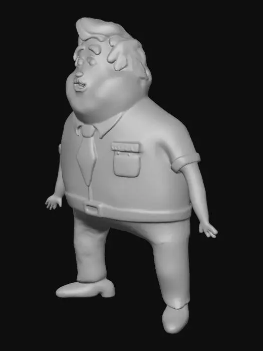 3D model for Cartoon Office Worker