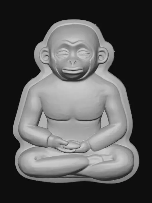 3D model for Meditative Monkey Aura