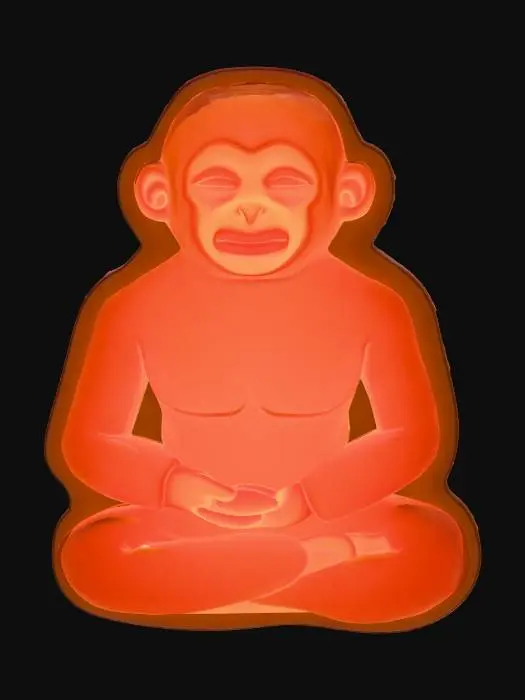 3D model for Meditative Monkey Aura