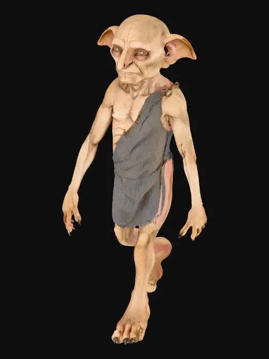 3D model for Elf Character in Tattered Outfit