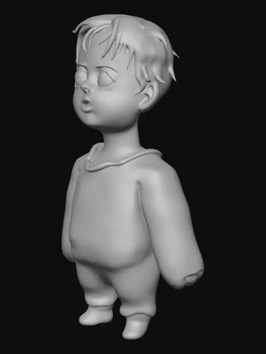 3D model for Gazing Upward