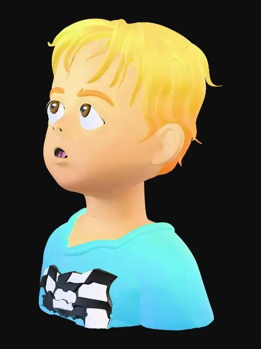 3D model for Gazing Upward