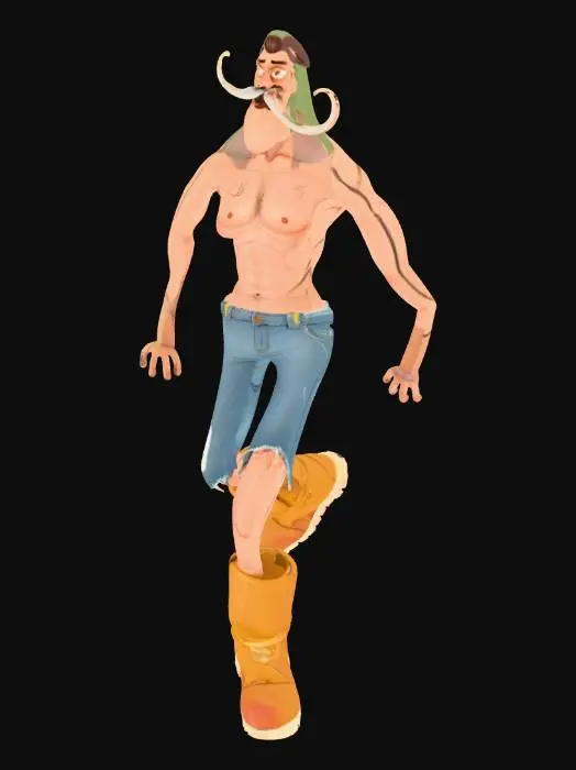 3D model for Desert Wanderer