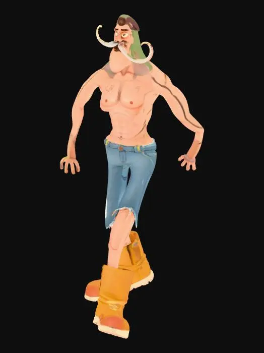 3D model for Desert Wanderer