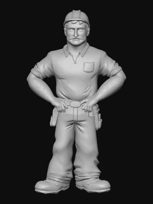 3D model for Proud construction man