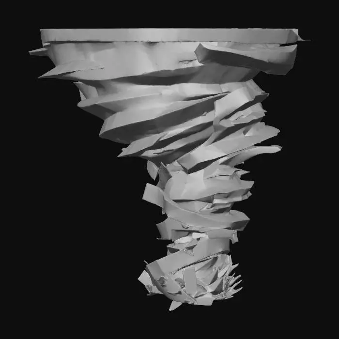 3D model for Blue Cyclone Whirl