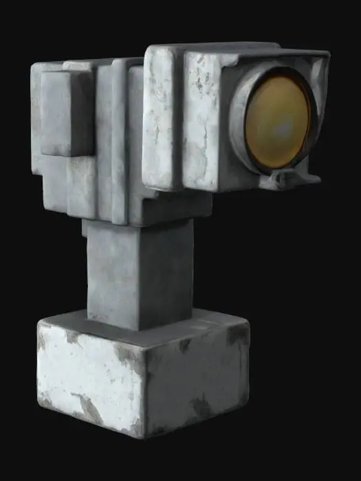3D model for Brutalist Light Sculpture