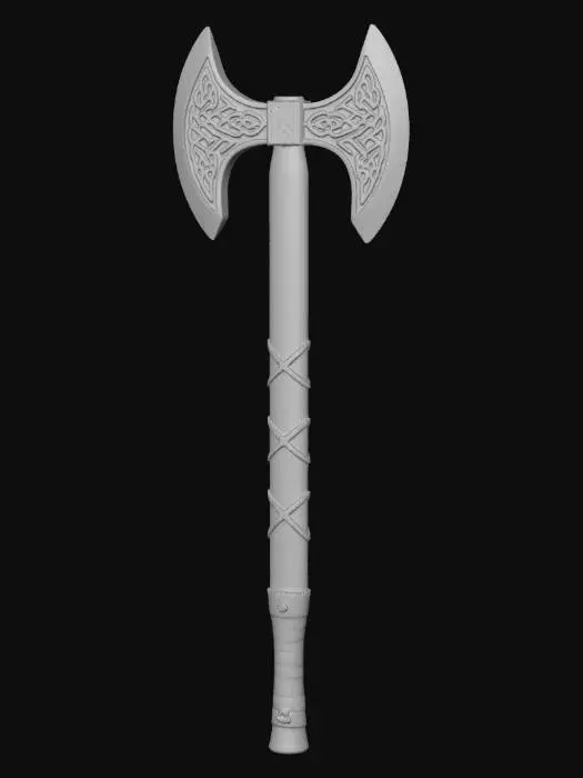 3D model for Viking Battle Axe