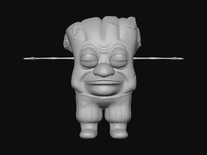 3D model for Trashy Mascot