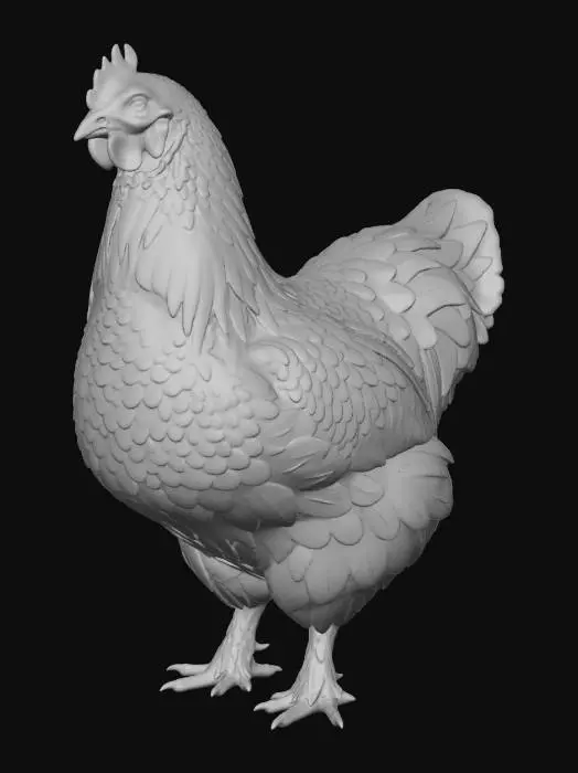 3D model for Snow White Hen