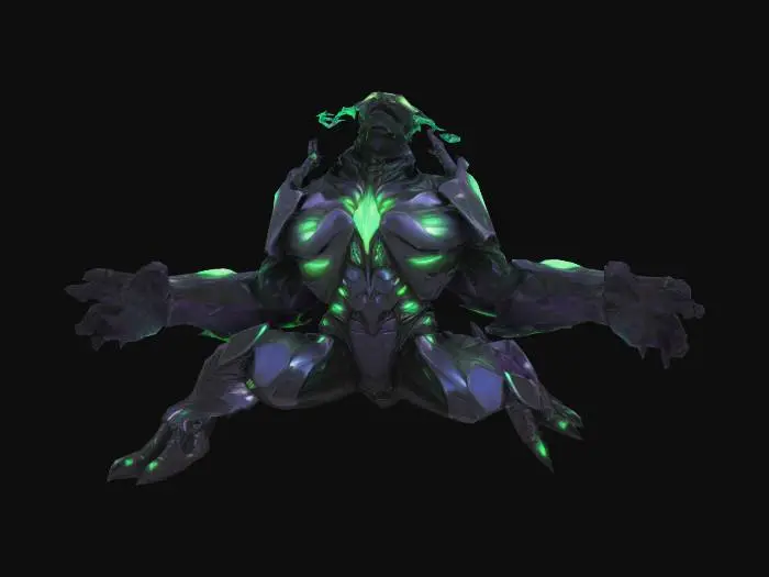 3D model for Dark Eruption Fiend