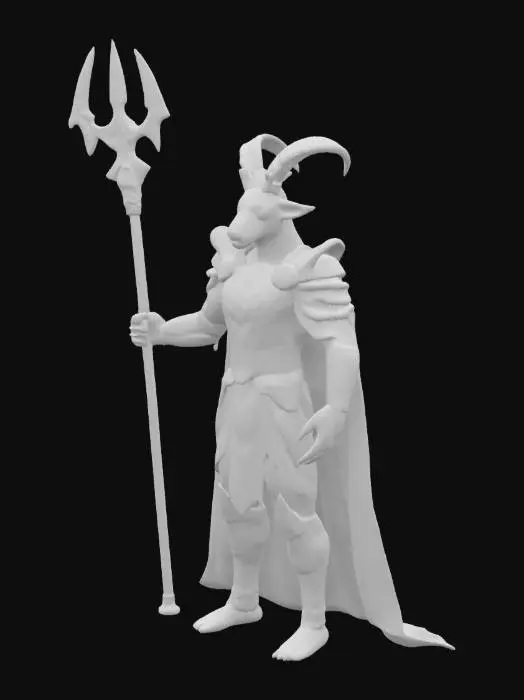 3D model for АЗГОР АНДЕРТЕЙЛ ЧЕЛОВЕКО ПОДОБНЫЙ КОЗЕЛ В ЗОЛОТЫХ ДОСПЕХАХ НА ГРУДИ ЗНАК ВИДЕ ЗОЛОТОГО СЕРДЦЕ С ДЛИННЫМ БОЛЬШИМ ФИОЛЕТОВЫМ ПЛАЩОМ С БОЛЬШОЙ КОРОНОЙ В РУКАХ БОЛЬШОЙ КРАСНЫЙ ТРЕЗУБЕЦ