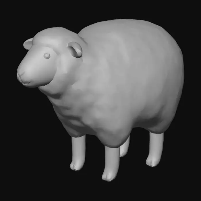 3D model for Woolly sheep